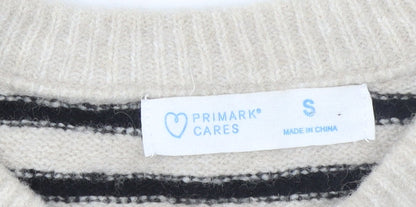 Womens UK Size S Primark Beige Pullover Jumper
