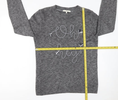 Womens UK Size 10 NEXT Grey Pullover Jumper