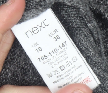 Womens UK Size 10 NEXT Grey Pullover Jumper