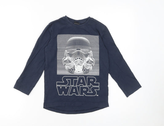 Boys UK Size 6 Years NEXT Blue Basic T-Shirt