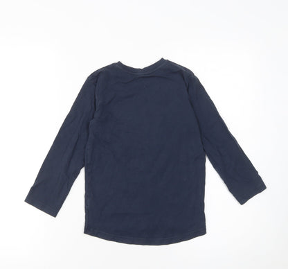 Boys UK Size 6 Years NEXT Blue Basic T-Shirt