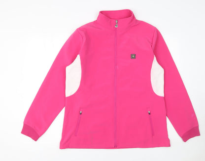Womens UK Size 16 Island Green Pink GolfWalkingRunning & Jogging Jacket
