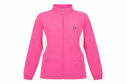 Womens UK Size 16 Island Green Pink GolfWalkingRunning & Jogging Jacket