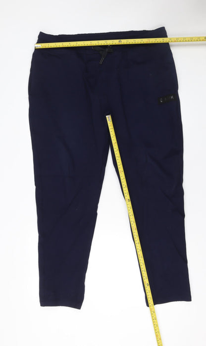 Mens UK Size M Luke Regular Fit Jogger Blue Trousers