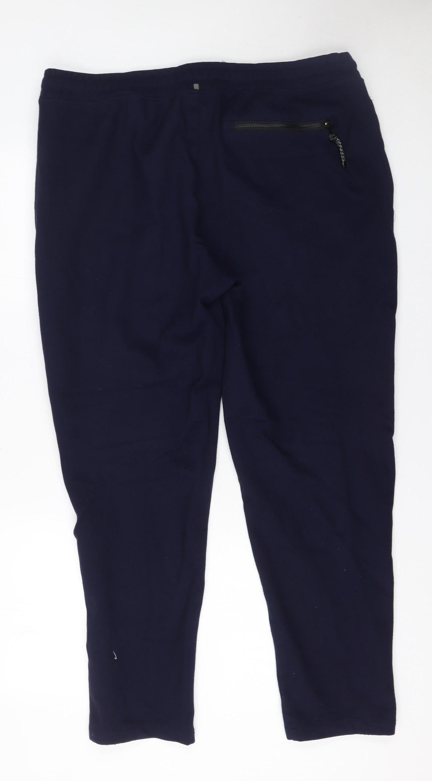 Mens UK Size M Luke Regular Fit Jogger Blue Trousers