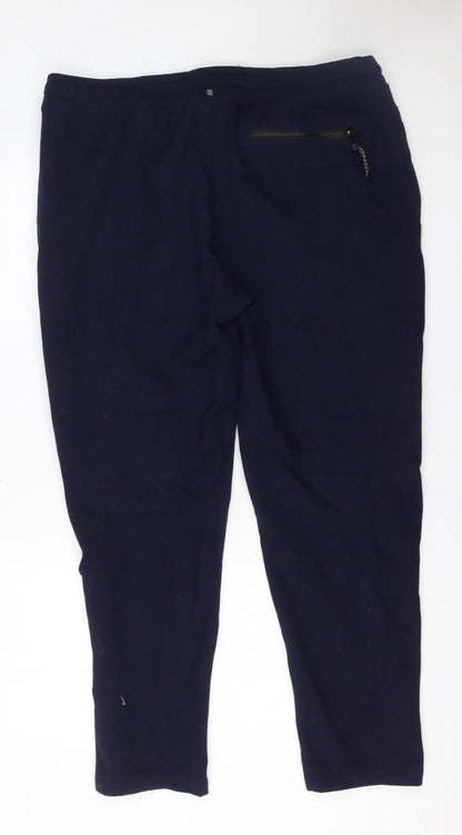 Mens UK Size M Luke Regular Fit Jogger Blue Trousers