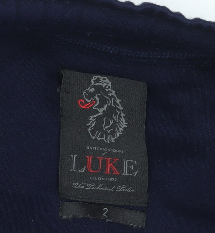 Mens UK Size M Luke Regular Fit Jogger Blue Trousers