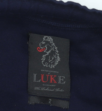Mens UK Size M Luke Regular Fit Jogger Blue Trousers