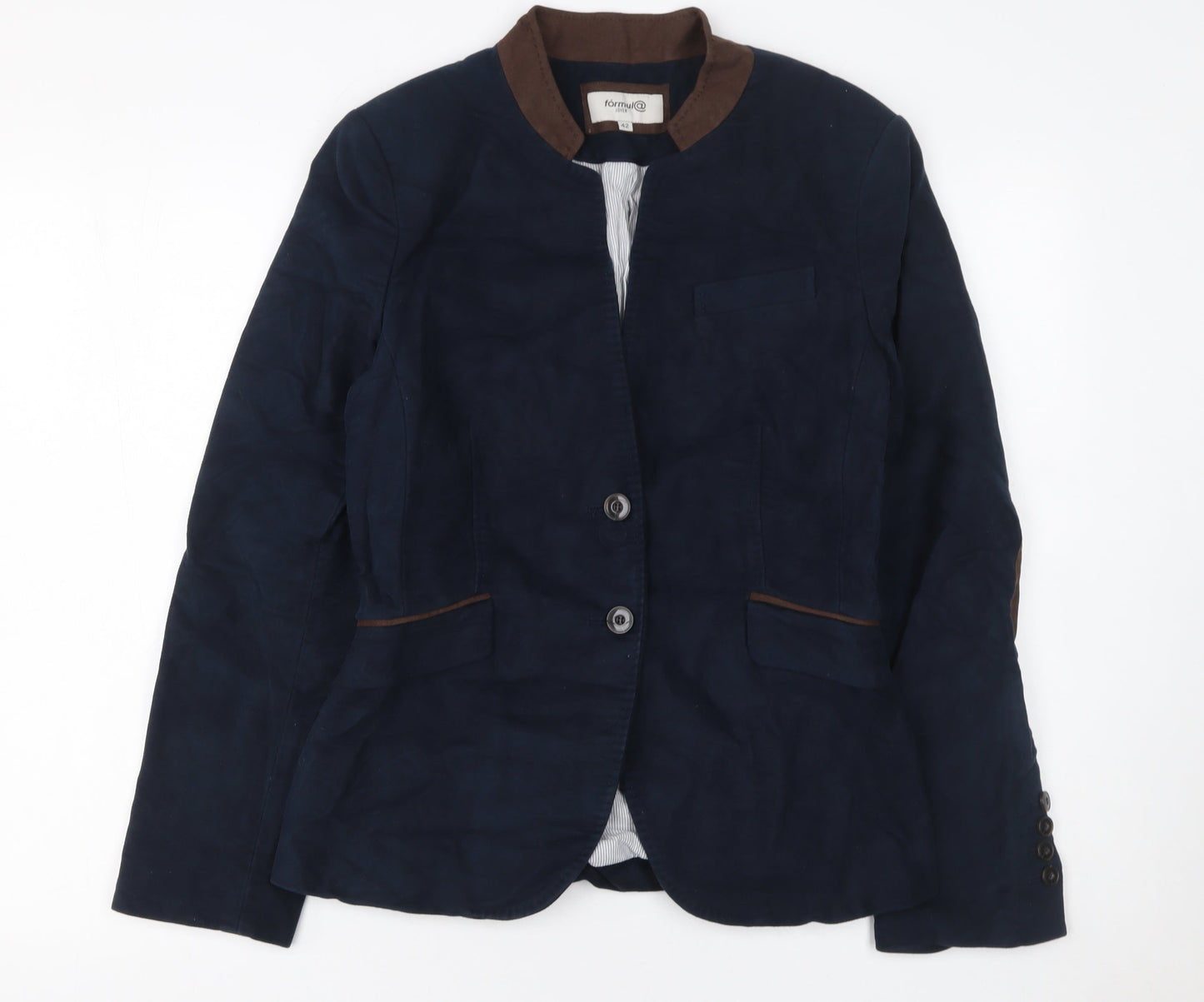 Womens UK Size 14 Fórmula Joven Regular Blue Suit Jacket