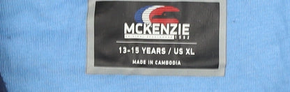 Boys UK Size 13-15 Years McKenzie Blue Pullover Hoodie