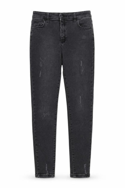 Womens UK Size 14 YMR Denim Slim Fit Skinny Black Jeans