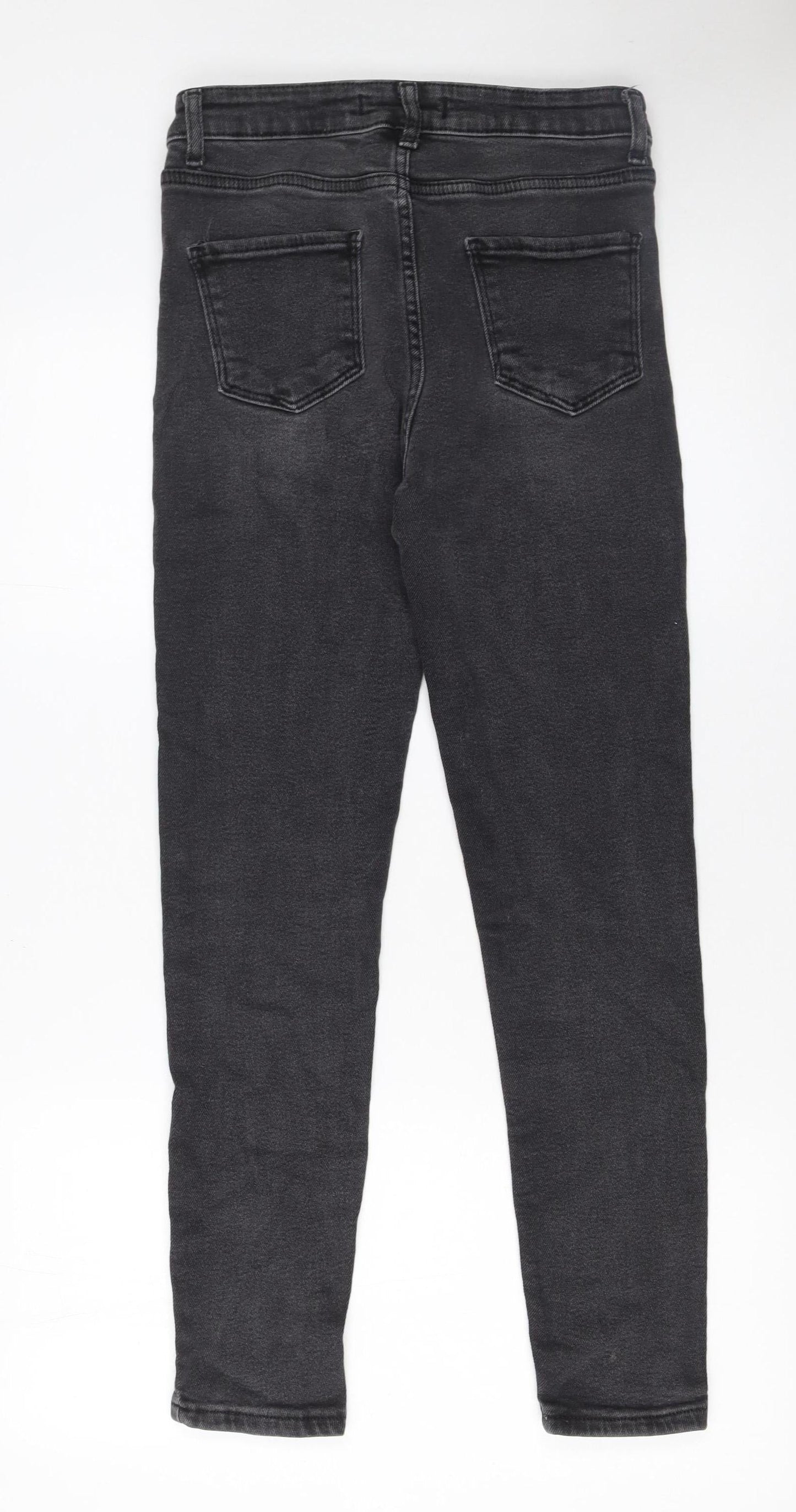 Womens UK Size 14 YMR Denim Slim Fit Skinny Black Jeans
