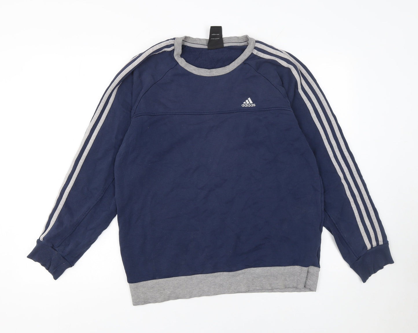 Mens UK Size M adidas Blue Pullover Sweatshirt
