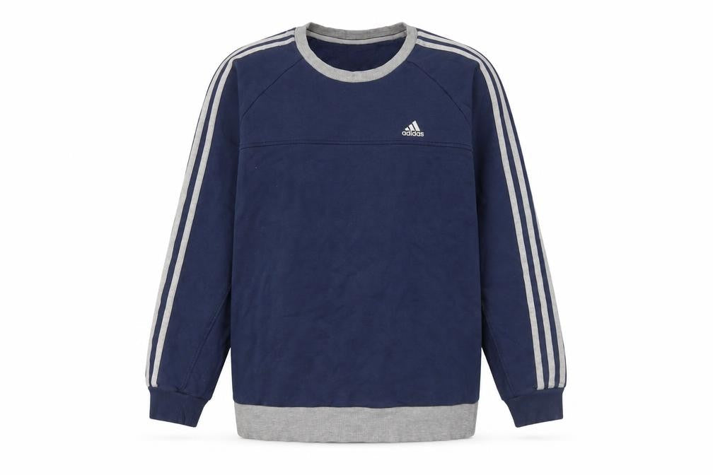 Mens UK Size M adidas Blue Pullover Sweatshirt
