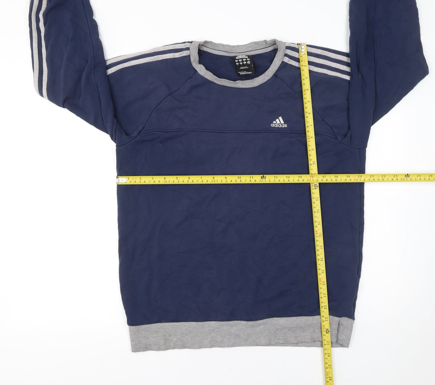 Mens UK Size M adidas Blue Pullover Sweatshirt