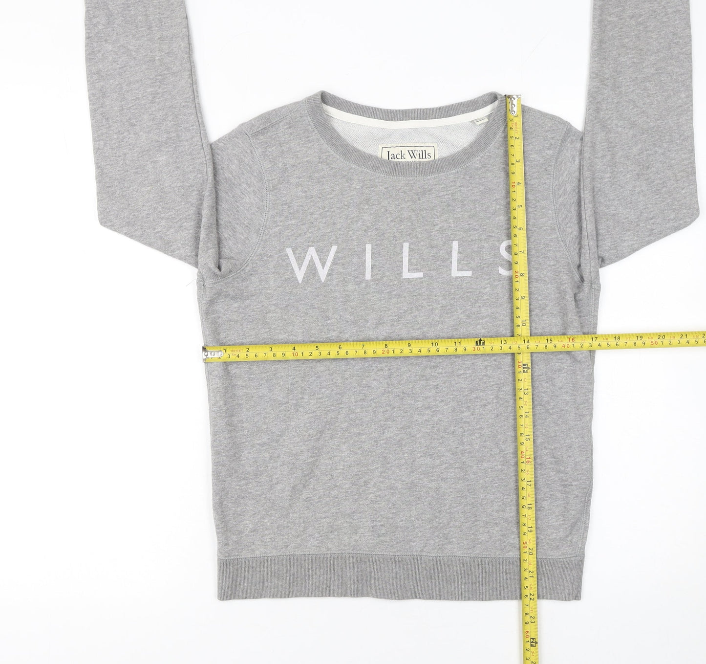 Womens UK Size 8 Jack Wills Grey Pullover Sweatshirt