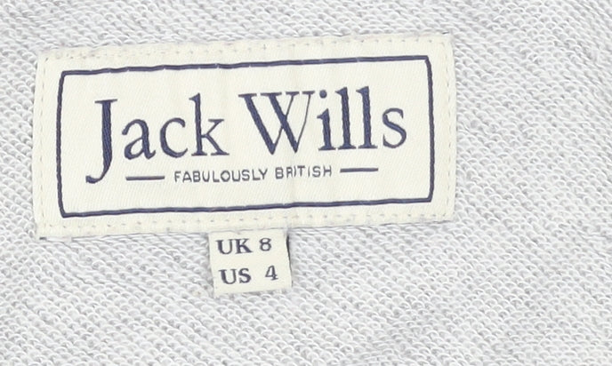 Womens UK Size 8 Jack Wills Grey Pullover Sweatshirt