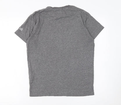 Unisex Adults UK Size S Chunk Clothing Co. Grey Basic T-Shirt