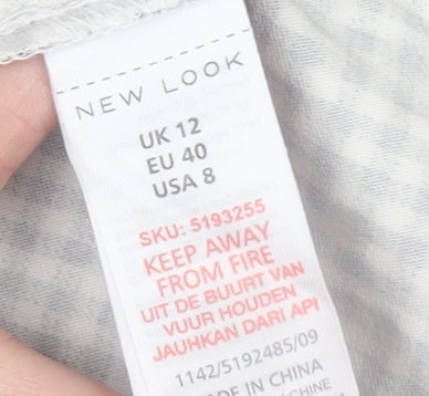 Womens UK Size 12 New Look Straight & Pencil Jersey Skirt