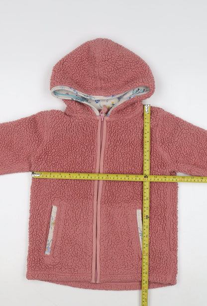 Girls UK Size 8-9 Years FatFace Pink Full Zip Hoodie