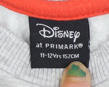 Girls UK Size 11-12 Years Disney at Primark Grey Pullover Jumper