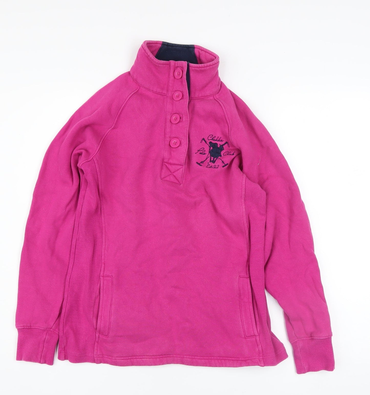 Womens UK Size 8 Chukka Pink Pullover Sweatshirt