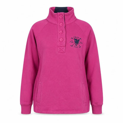 Womens UK Size 8 Chukka Pink Pullover Sweatshirt
