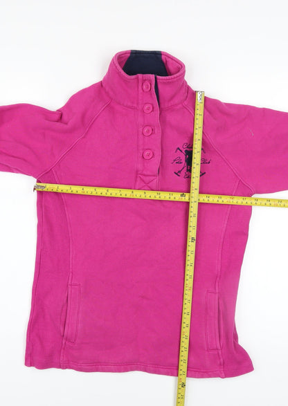 Womens UK Size 8 Chukka Pink Pullover Sweatshirt