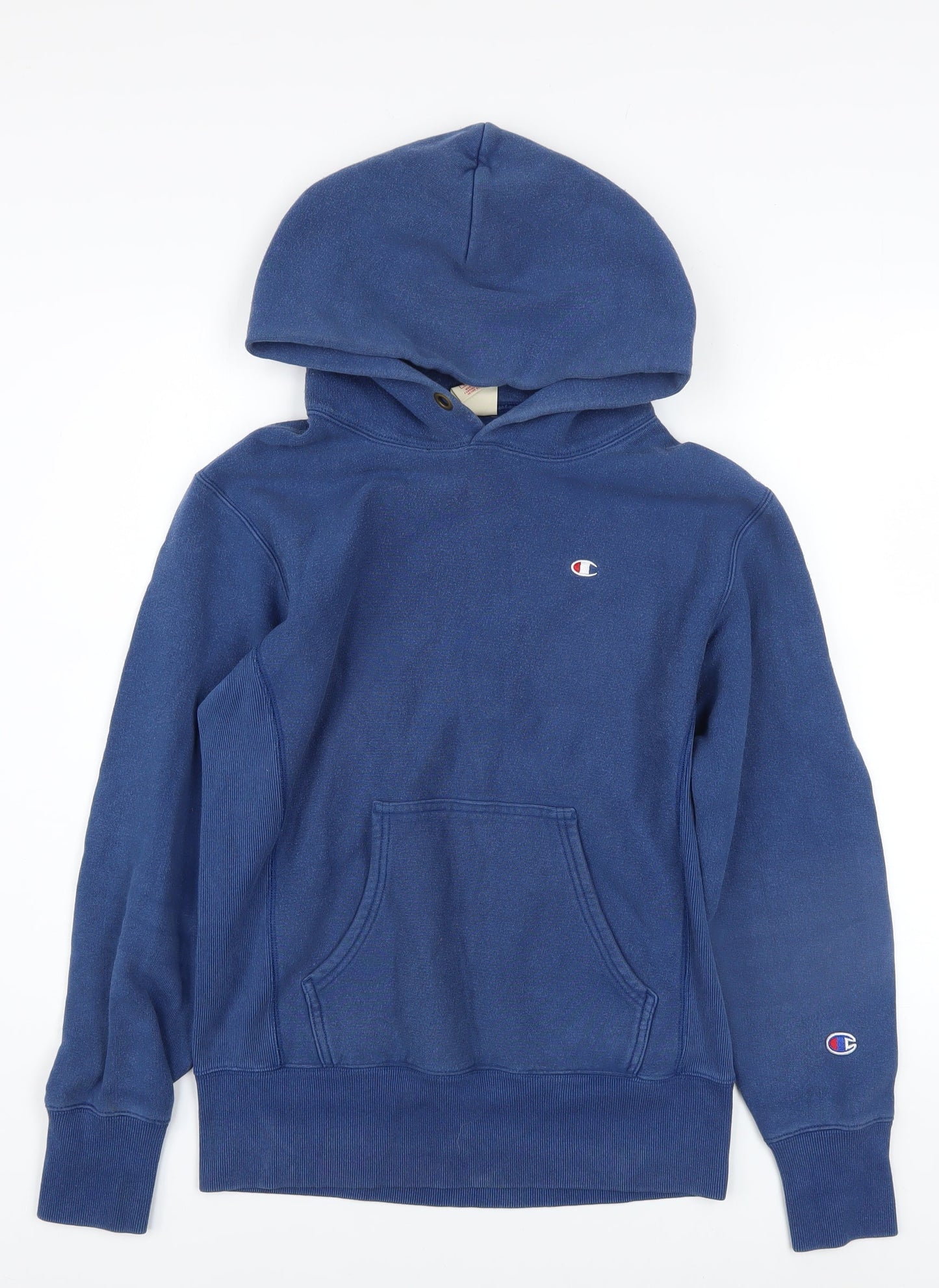 Mens UK Size S Champion Blue Pullover Hoodie