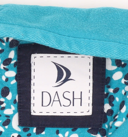 Womens UK Size 18 DASH Blue Half Zip Jumper