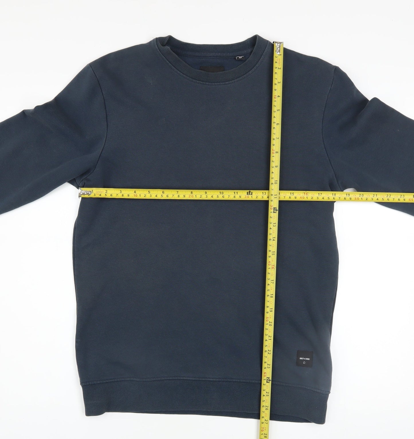Mens UK Size S ONLY & SONS Blue Pullover Sweatshirt