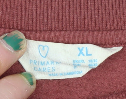 Womens UK Size XL Primark Brown Pullover Sweatshirt
