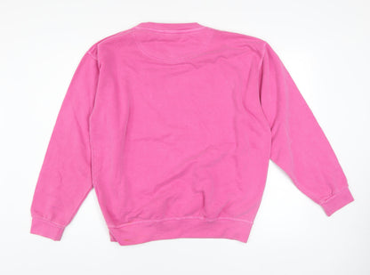 Womens UK Size S River Island Pink Pullover Sweatshirt