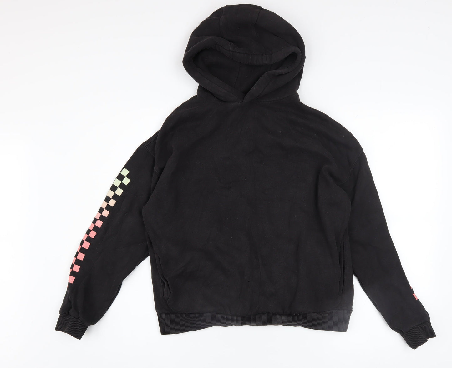 Boys UK Size 13-14 Years Marks and Spencer Black Pullover Hoodie