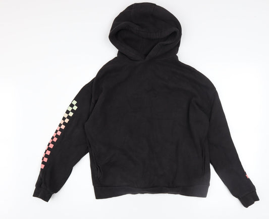 Boys UK Size 13-14 Years Marks and Spencer Black Pullover Hoodie