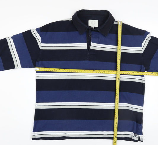 Mens UK Size L Marks and Spencer Blue Pullover Sweatshirt