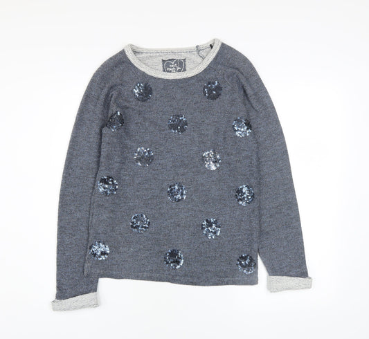 Womens UK Size 6 NEXT Grey Pullover Jumper