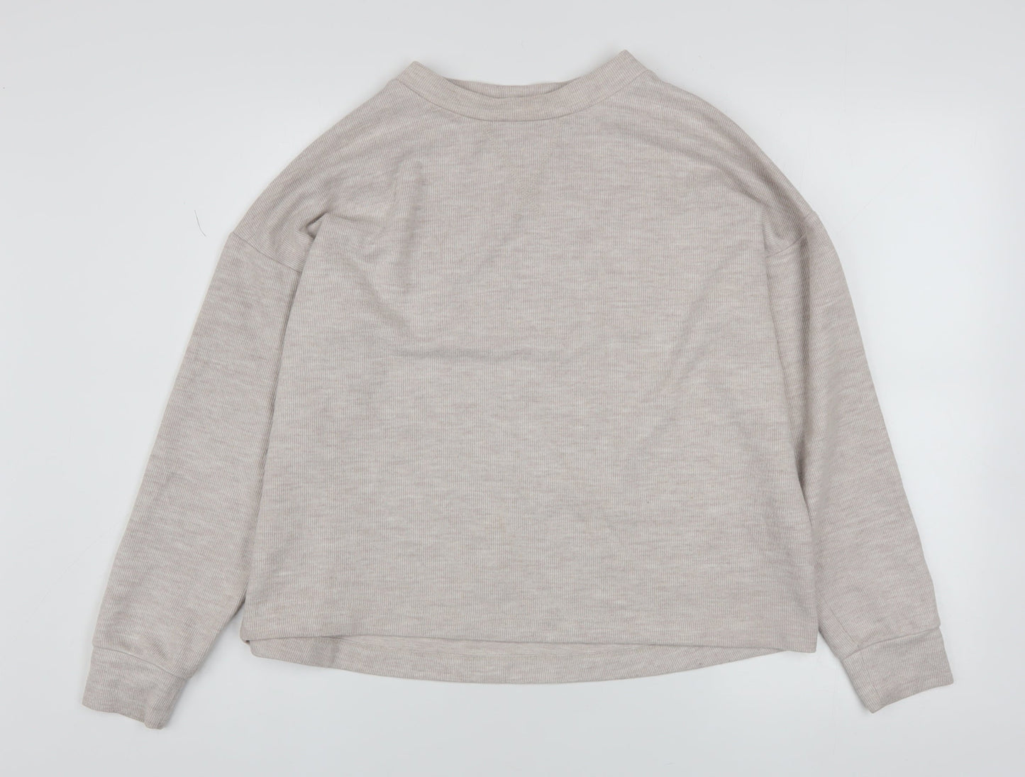 Womens UK Size XS River Island Beige Pullover Sweatshirt