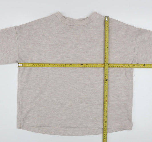 Womens UK Size XS River Island Beige Pullover Sweatshirt