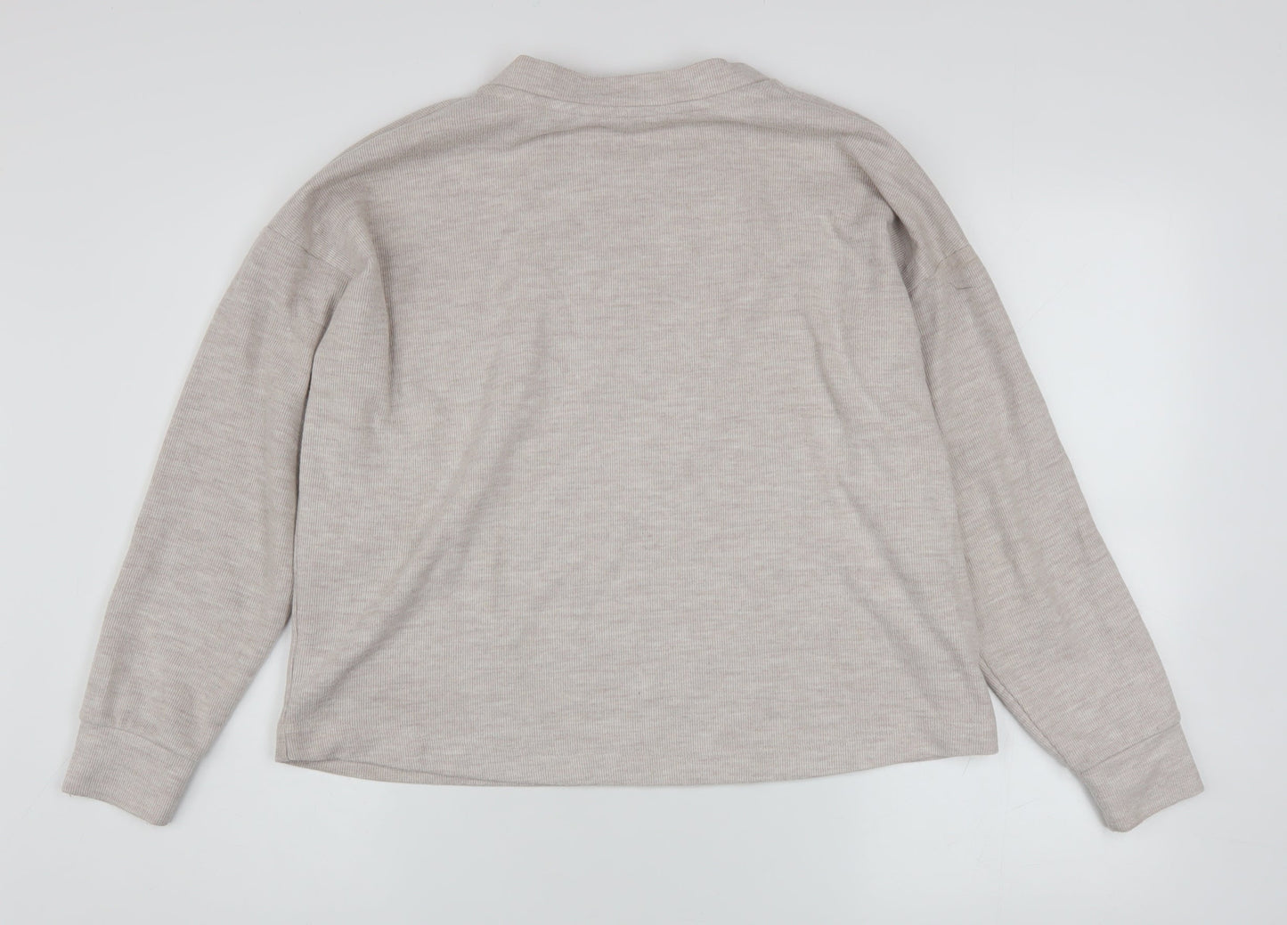 Womens UK Size XS River Island Beige Pullover Sweatshirt
