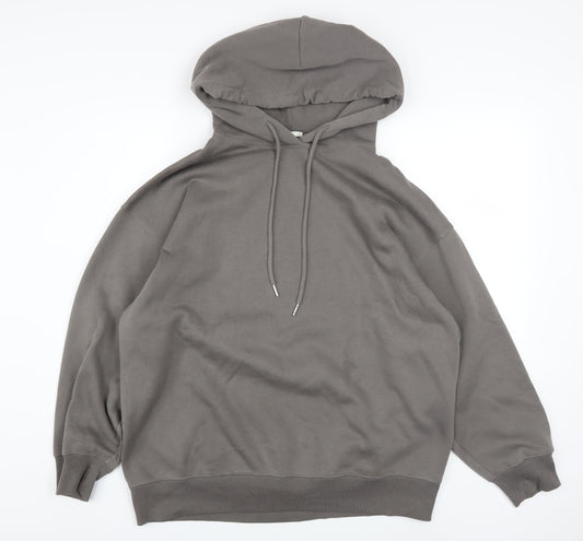 Mens UK Size L GU Grey Pullover Hoodie