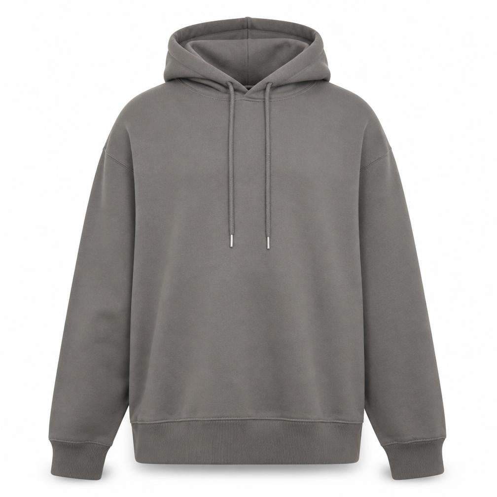 Mens UK Size L GU Grey Pullover Hoodie