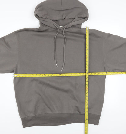 Mens UK Size L GU Grey Pullover Hoodie