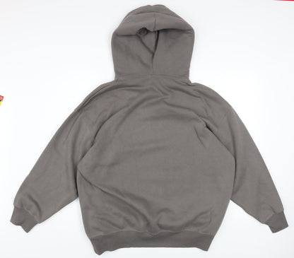 Mens UK Size L GU Grey Pullover Hoodie