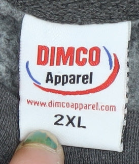 Mens UK Size 2XL Dimco Apparel Grey Pullover Sweatshirt
