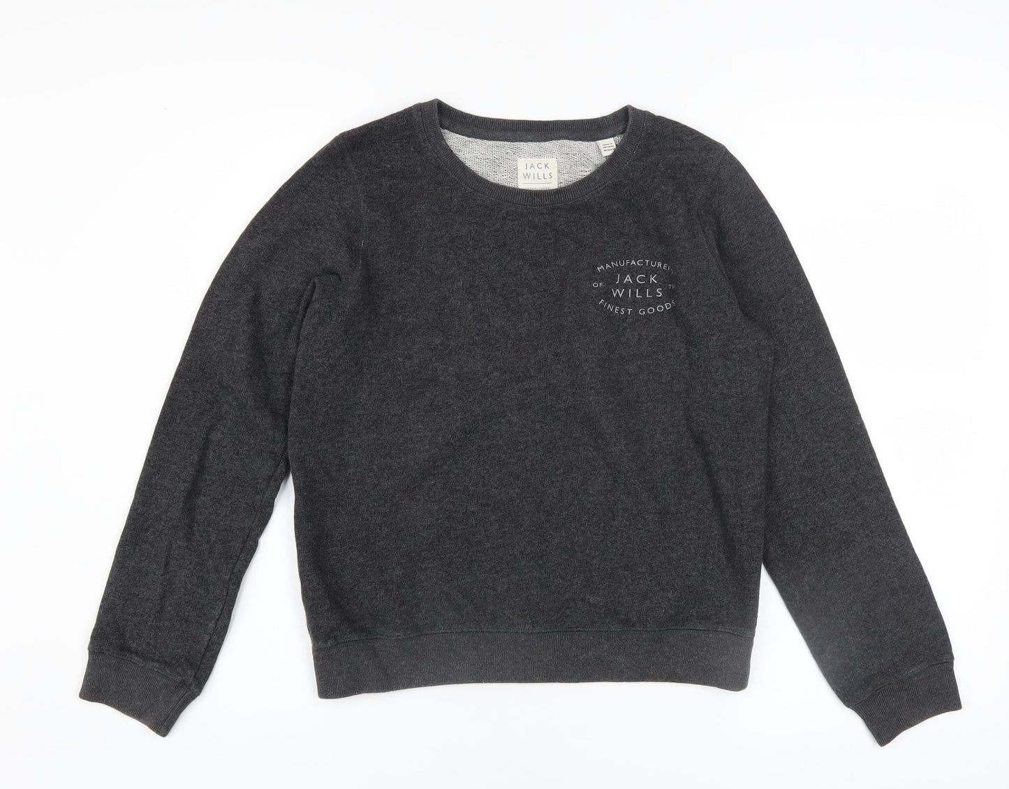 Womens UK Size 6 Jack Wills Grey Pullover Sweatshirt