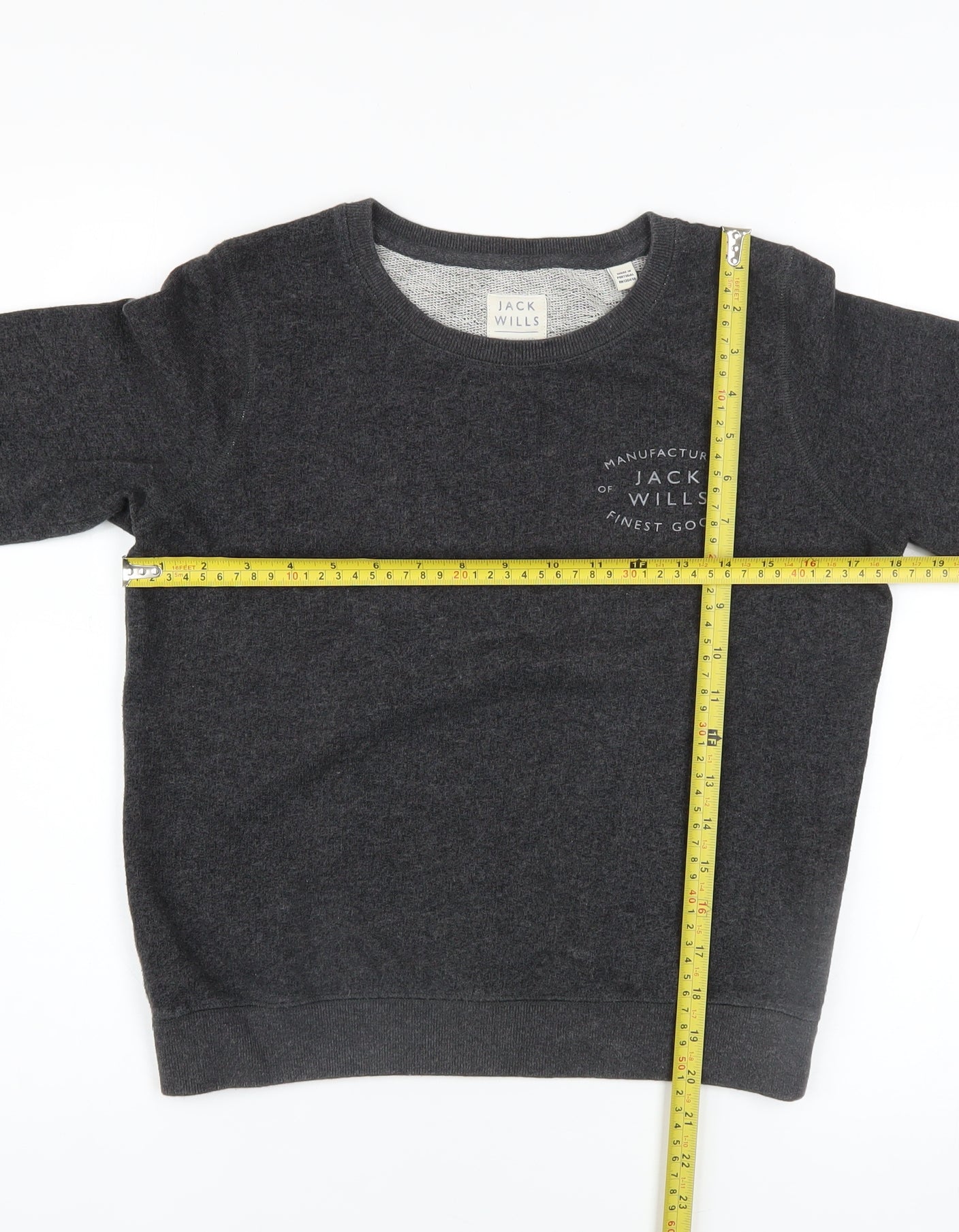 Womens UK Size 6 Jack Wills Grey Pullover Sweatshirt