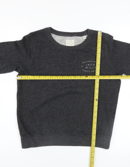 Womens UK Size 6 Jack Wills Grey Pullover Sweatshirt