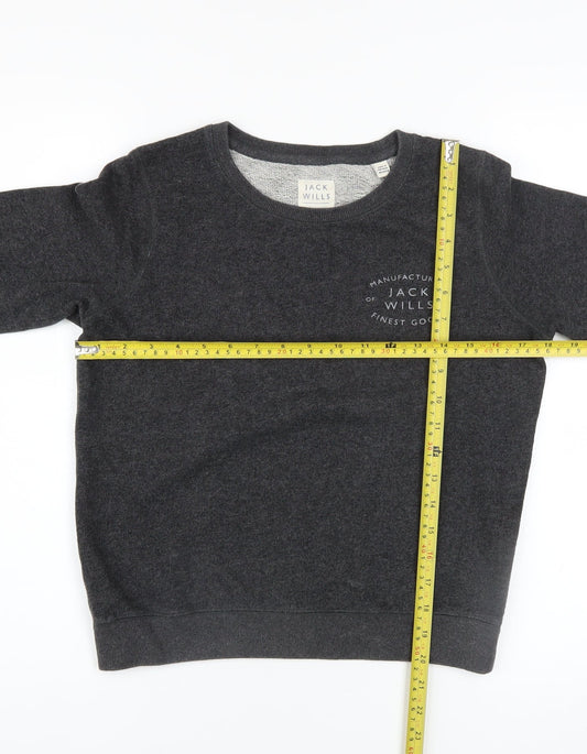 Womens UK Size 6 Jack Wills Grey Pullover Sweatshirt
