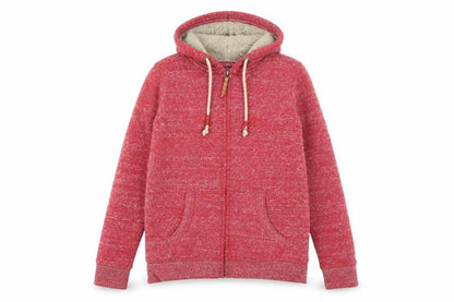 Womens UK Size 8 FatFace Red Full Zip Hoodie